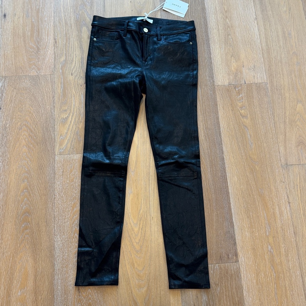 Frame Le Skny Genuine Leather Pant
